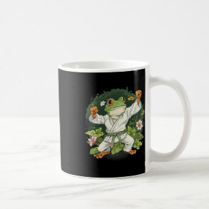 Caneca De Café Kung Fu Sapo Artes Marciais Floral Taekwondo Kickb
