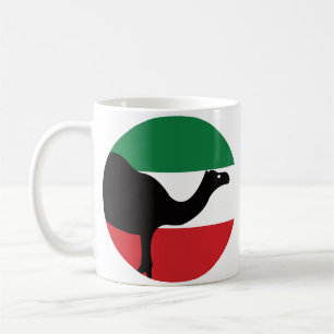 Caneca De Café Kuwait Dromedário do Kuwaitiano Bandeira Animal Na