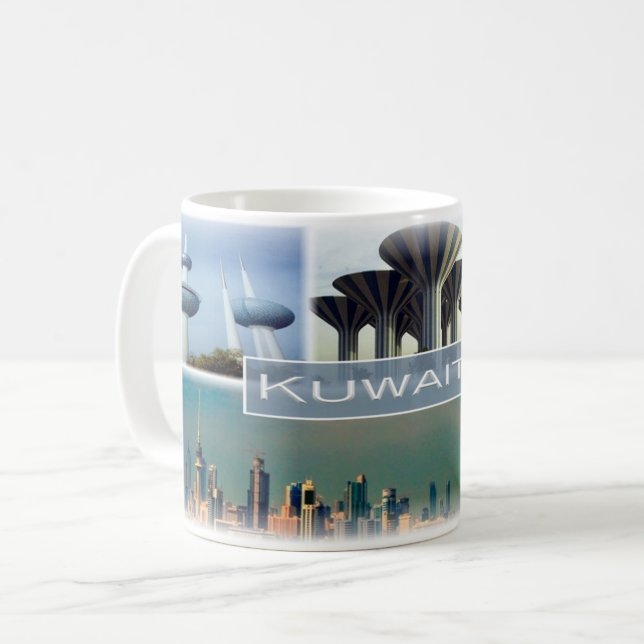 Caneca De Café KW Kuwait - (Frente Esquerda)