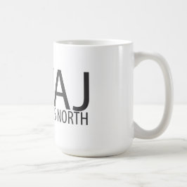 Caneca De Café KWAJ nove graus norte