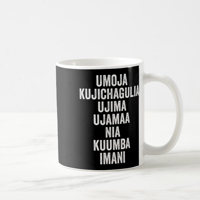 Caneca De Café Kwanzaa - Sete Princípios (Direita)