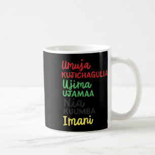 Caneca De Café Kwanzaa Sete Princípios Cristã Americana Africana