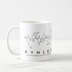 Caneca De Café Kynlee peptide name mug