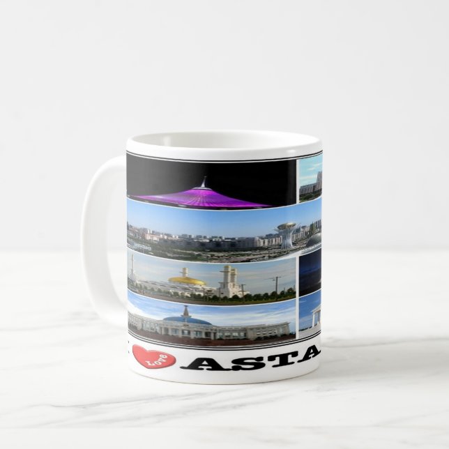 Caneca De Café KZ Cazaquistão - Astana - (Frente Esquerda)