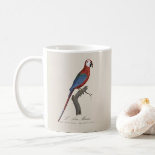 Caneca De Café L' Ara Macao / Red and green Macaw