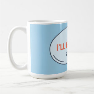 Caneca De Café L.U.S.A - Voltarei a Entrar em Contacto - Balão de