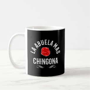 Caneca De Café La Abuela Mas Chingona Rosa de vovó espanhola Pres