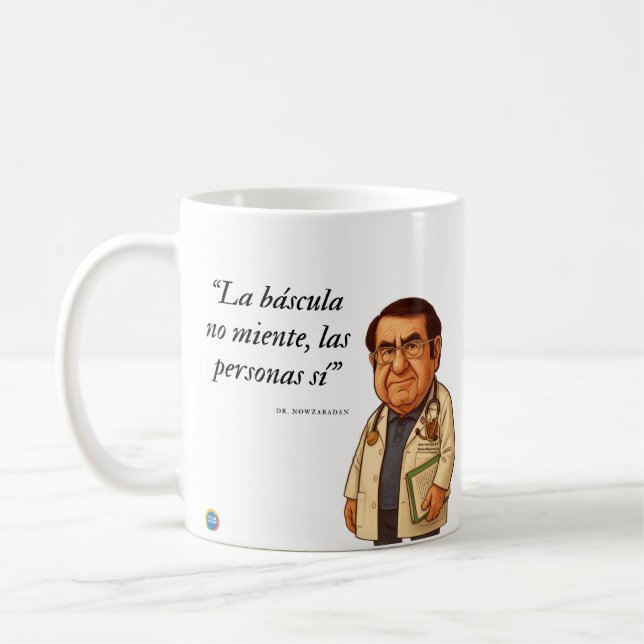 Caneca De Café La báscula no miente, la gente sí (Esquerda)