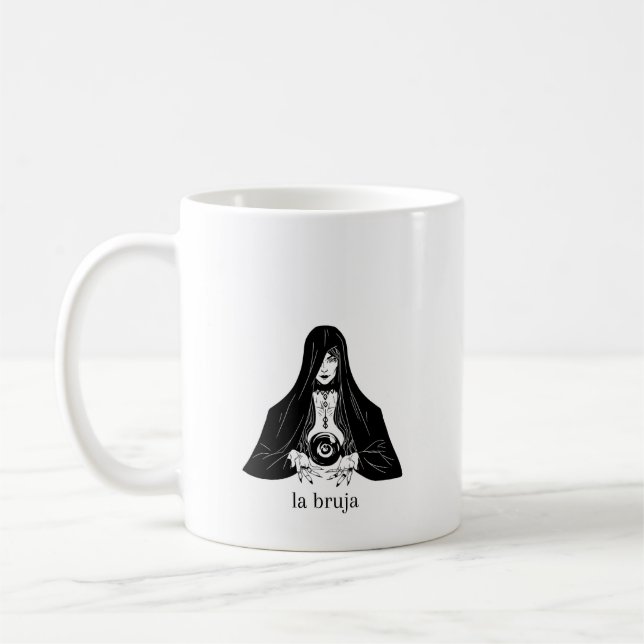Caneca De Café LA BRUJA MUG| Estética| Mug gótico | (Esquerda)