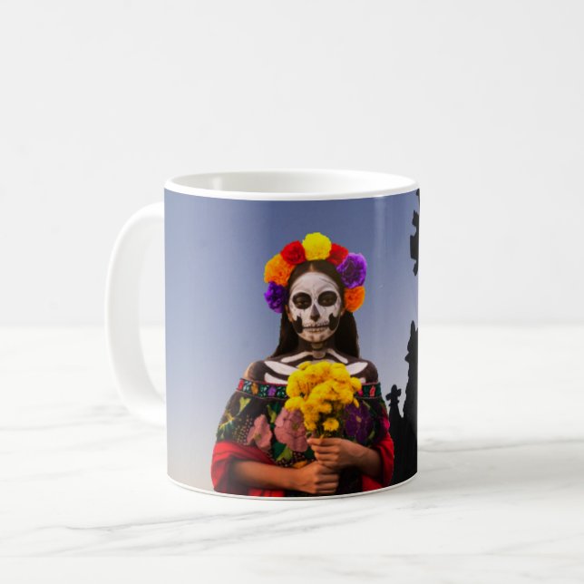 Caneca de Café La Calavera Catrina (Frente Esquerda)
