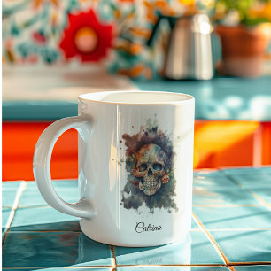 Caneca De Café La Calavera Hermosa, costume