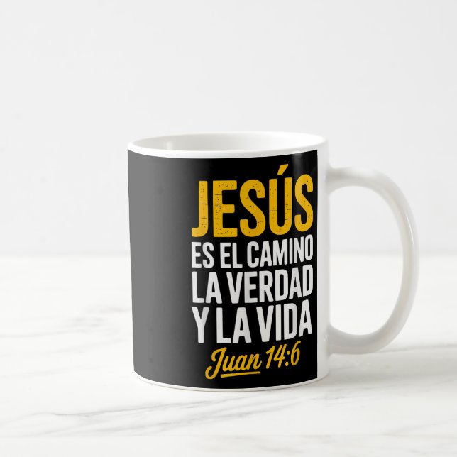 Caneca De Café La Camisa De Jesus En Espanol Christian Spanish  (Direita)