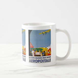 Caneca De Café La Cote Basque Par Avion