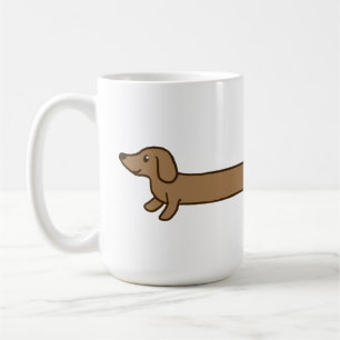 Caneca De Café Lã de Dachshund, Cuja Longa Distância