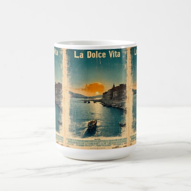 Caneca De Café . La Dolce Vita - Inspired by 1960s Posters (Centro)