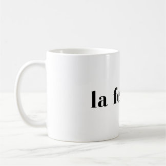 Caneca De Café La Femme Chic Design de Estilo Francês Feminino