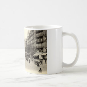 Caneca De Café La Gare du Nord vintage de Paris, France c1905