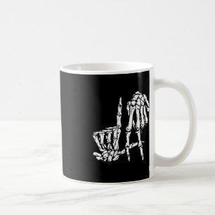 Caneca De Café La Hand Sinal Lazy DIY Halloween Costume Skeleton