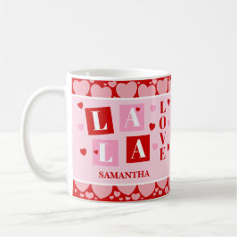 Caneca De Café La La Love Valentine’s Day Personalized Mug