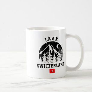 Caneca De Café Laax Suiça Ski Resort Alps Alpino Skiing Swi