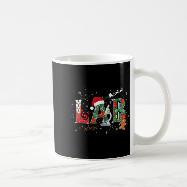 Caneca De Café Lab Christmas Laboratory Technician Science Xmas S (Direita)