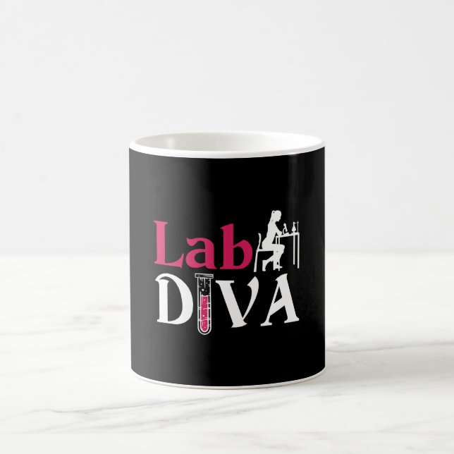 Caneca De Café Lab Diva Lab Tech Chemist Laboratory Technician (Centro)