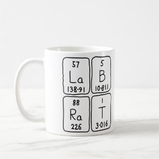 Caneca De Café Lab Rat periódico nome da mesa