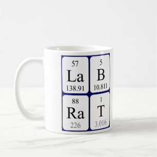 Caneca De Café Lab Rat periódico nome da mesa