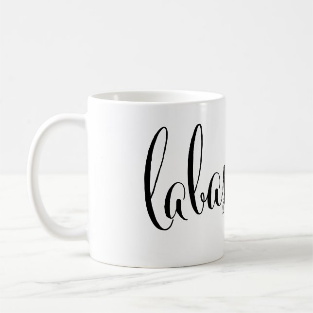 Caneca De Café labas rytas Bom dia Mug lituano (Esquerda)