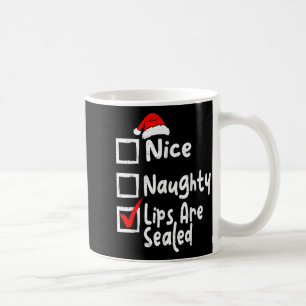 Caneca De Café Lábios Safadinhos Divertidos Lista de Natal Famíli