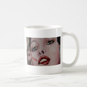 Caneca De Café Lábios vermelhos