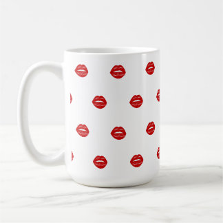 Caneca De Café lábios vermelhos