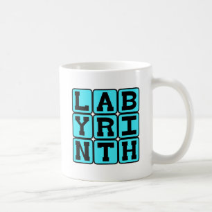 Caneca De Café Labirinto, Labirinto Complicado