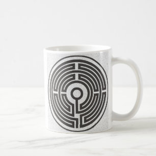 Caneca De Café labirinto pequeno medieval