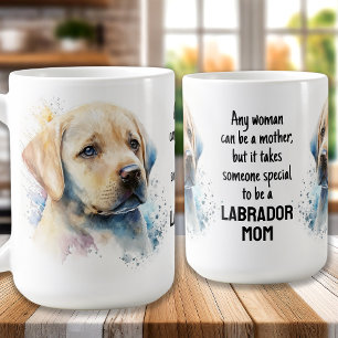 Caneca De Café Laboratório Amarelo - Labrador Mãe Extraordinár