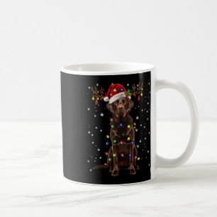 Caneca De Café Laboratório de Chocolate Labrador Árvore de Natal 