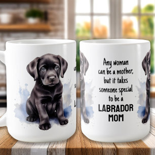 Caneca De Café Laboratório Negro - Mãe Cachorro Aniversário - 