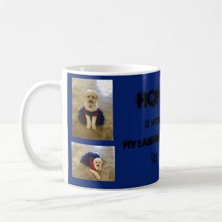 Caneca De Café Labradoodle Dog Com Opção Personalizada De Persona