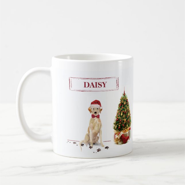 Caneca De Café Labrador Amarelo Retriever Engraçado Cachorro de N (Esquerda)