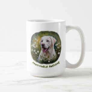 Caneca De Café Labrador Branco Incrivelmente Incrível