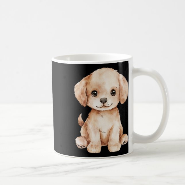 Caneca De Café Labrador Cachorro Pai Mãe Cachorro Retriever (Direita)