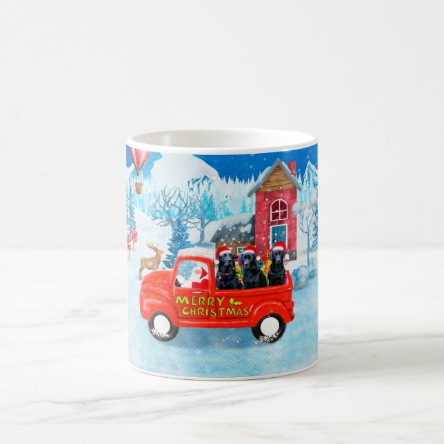 Caneca De Café Labrador Cão - Parada de Natal - Neve (Centro)