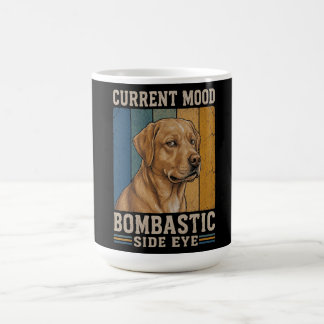 Caneca De Café Labrador com Olhar de Esquina Bombástico Design de