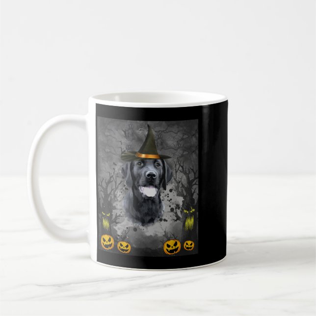 Caneca De Café Labrador Halloween (Esquerda)