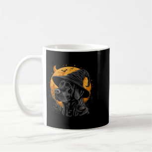 Caneca De Café Labrador Halloween Engraçado Cachorro Preto Lab Mo