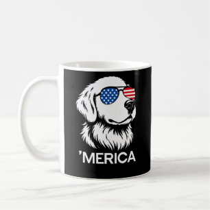 Caneca De Café Labrador Patriótico Bandeira Americana Quatro de J