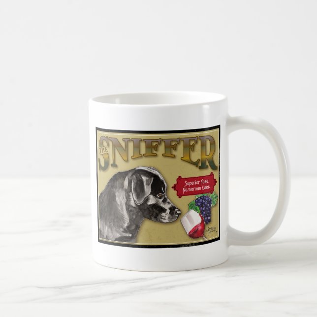 Caneca De Café Labrador Preto (Direita)