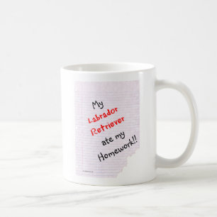 Caneca De Café Labrador Retriever Comeu Minha Casa