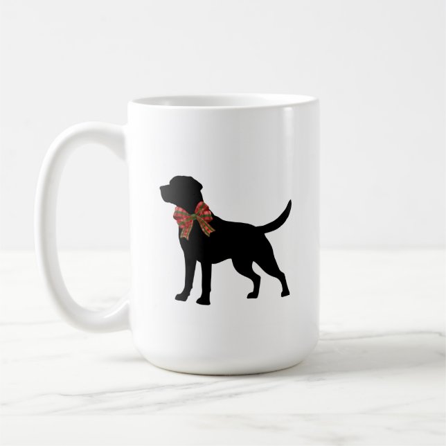 Caneca De Café Labrador Retriever Dog Silhouette Coffee Mug (Esquerda)