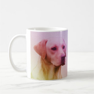 Caneca De Café Labrador Retriever Dog Watercolor Retrato 01